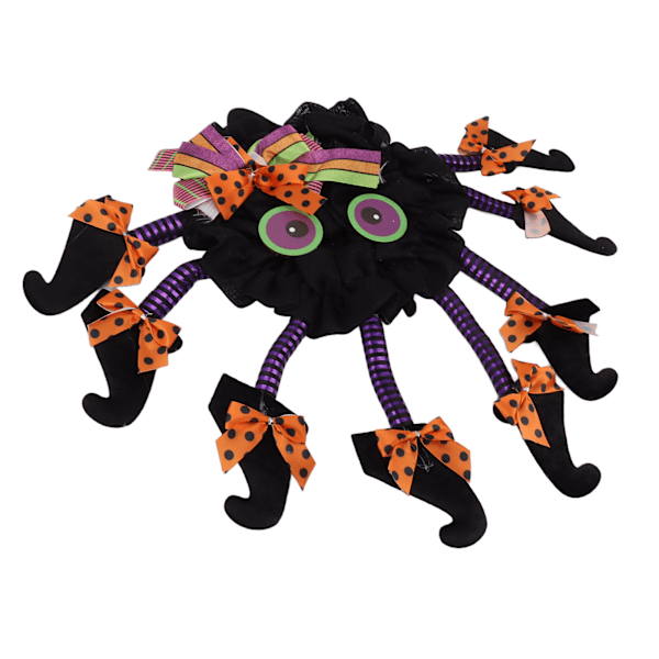 Halloween-krans Läskig Intressant Spindel med Många Ben Halloween Girlang Dekoration för Dörr Vägg Fest