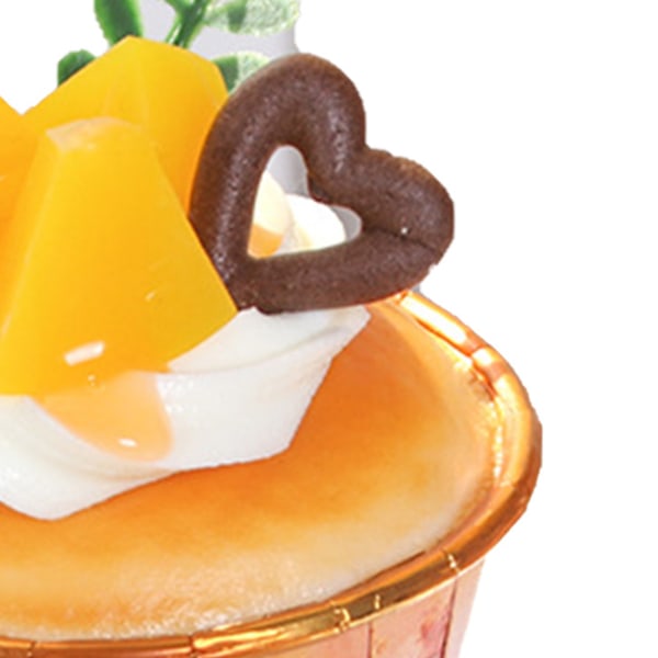 Fake Cupcake Prop Vacker frukt dekorativ PU-modell