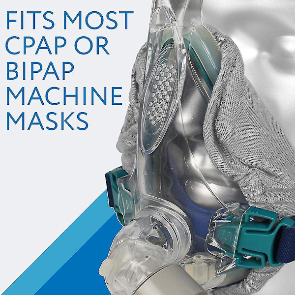 Blå 4-pack mjuka Cpap-maskfoder Helmask Cpap-masköverdrag