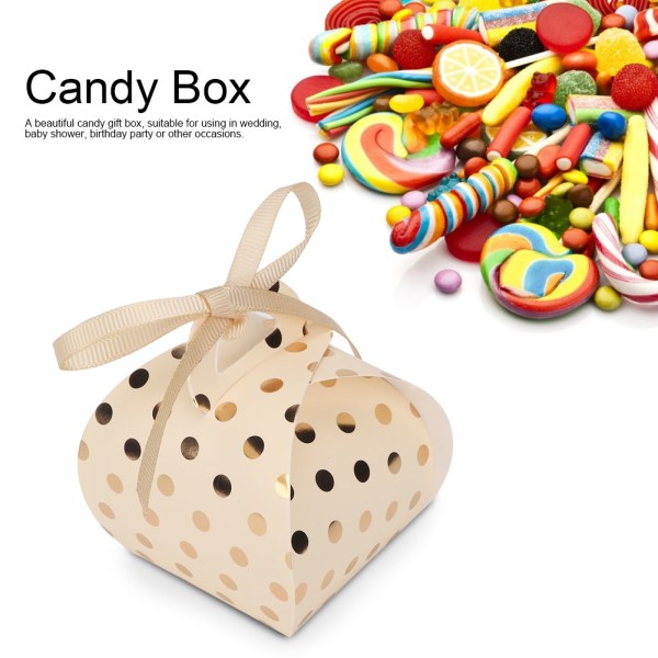 50st Vacker Innovativ Paper Candy Box presentpåse för bröllop