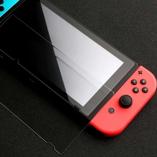 Lämplig för switch härdat glas, spelkonsol skyddsfilm, transparent