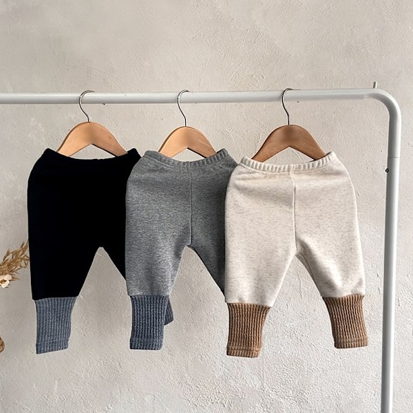 Babys ekstra tykke varme fleecebukser, babys efterårs- og vinterpels-splejsede leggings (grå)