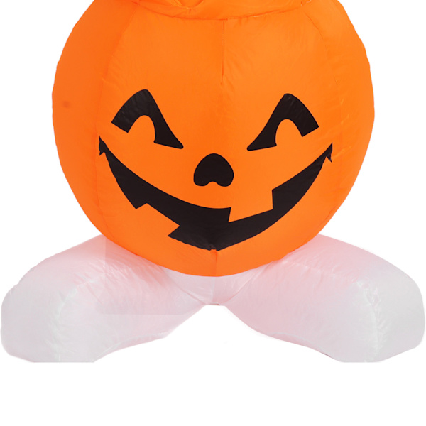 Halloween Græskar Spøgelse Oppustelig Dekoration Sjov Simulering Innovativ Halloween Party Dekoration med LED Lys 100‑240V 4.1ft EU Stik