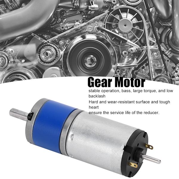CM22‑2230 Planetväxelmotor 22mm Hastighetsreducering Elektrisk Växelmotor Elektroniskt Parkeringsbromssystem DC24V18 RPM