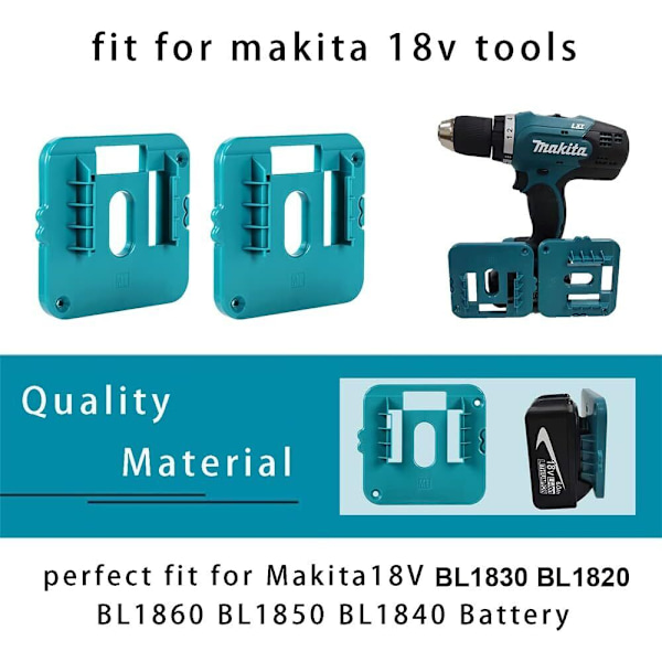 5x Batterihållare för MAKITA Väggfäste Batteri Acku Hållare Fäste 14.4-18V