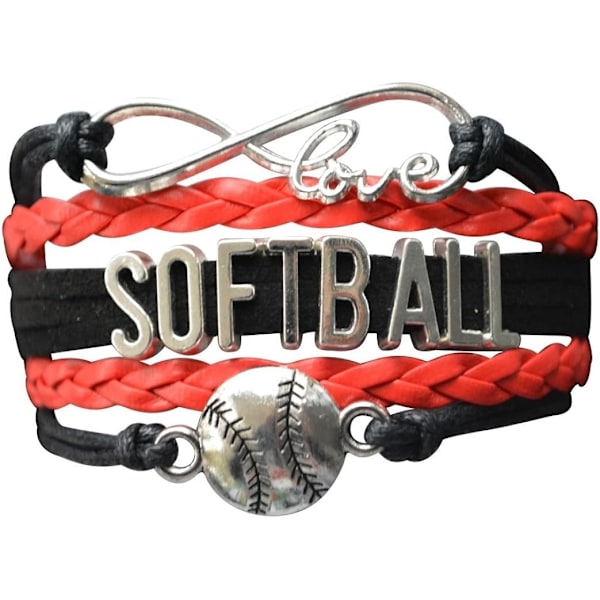 Softball Charm Armbånd - Softball Smykker - Perfekt Gave til Softballspillere, Hold og Trænere