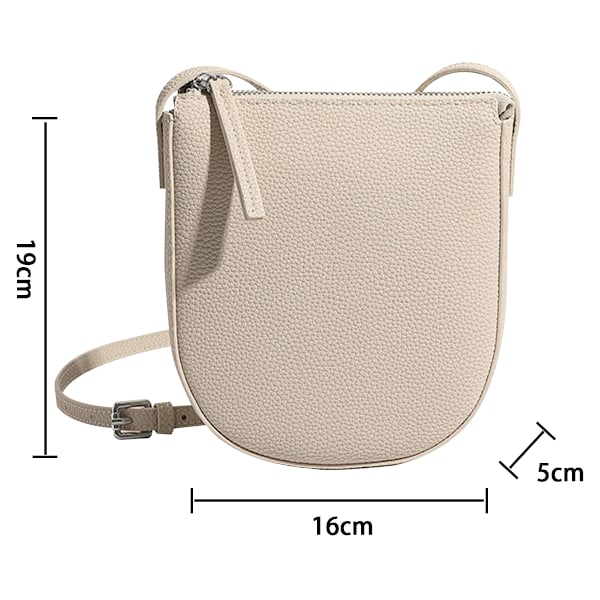 Crossbodyväska för kvinnor, axelväska i ko-läder, mobiltelefonväska, liten crossbody, justerbar axelrem, mobilväska, plånbok för kvinnor