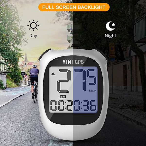 M3 Mini GPS Cykelcomputer, Trådlös Cykelodometer och Hastighetsmätare Cykelcomputer IPX5 Vattentät Cykelcomputer med LCD-Skärm för Utomhus Män