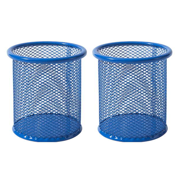 Kynä- ja lyijykynäpidike pöydälle, meikkisiveltimen pidike, langallinen verkko-kynäpidike pöydälle toimistokynäjärjestäjälle, 10*8,5cm, 2 kpl