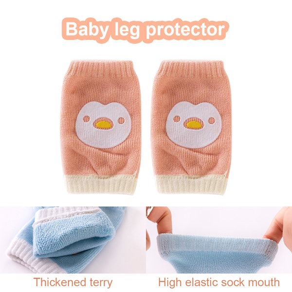 6 par Baby Knäskydd för Krypande, Baby Flickor Knäskydd, Baby Småbarn Knäskydd