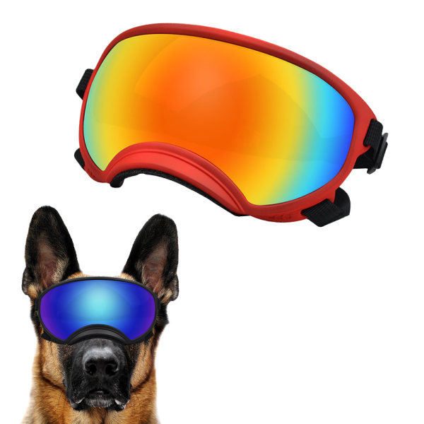 Dog Goggles Medium-Large Breed UV Dog Solglasögon Magnetic Clear