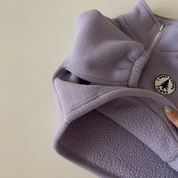 To-sidig fløyelslomme casual dress for gutter og jenter, høy hals, myk genser, todelt sett (gul)