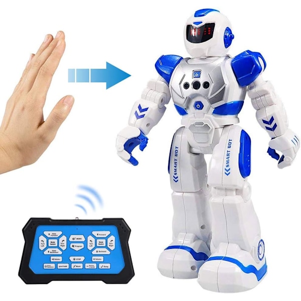 Smart Robot Leksak för Barn, Geststyrning Sjungande Gående Dansande Robot för Pojkar Flickor, Intelligent Programmerbar Smart Fjärrstyrd Robot Kit Leksaker