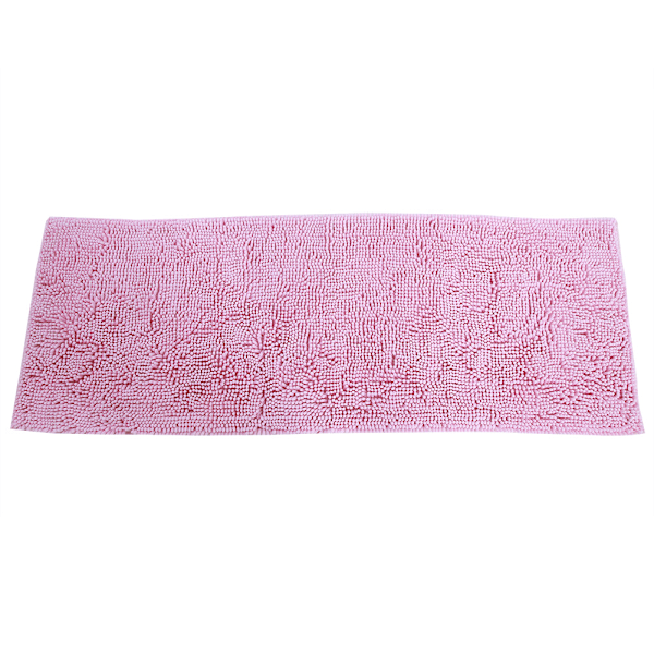 Chenille Anti-slip Vandabsorberende Skridsikker Måtte Badeværelse Stue (Pink)