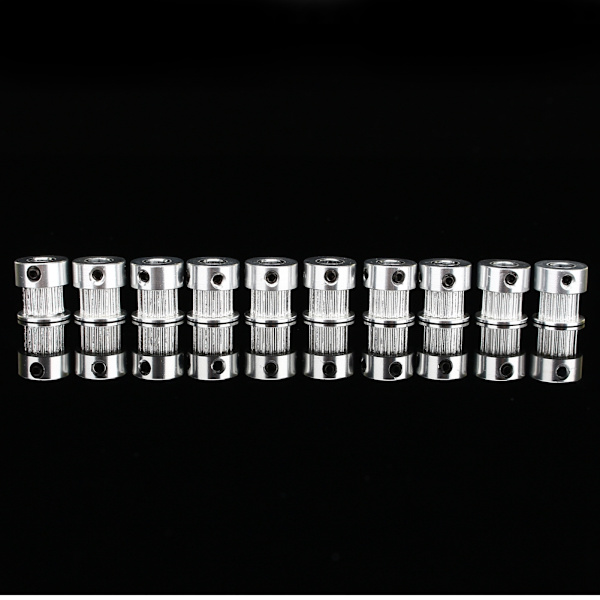 5 st GT2 16 Tänder 5mm Hål Aluminium Synkroniseringsremsskiva För 3D-skrivare CNC