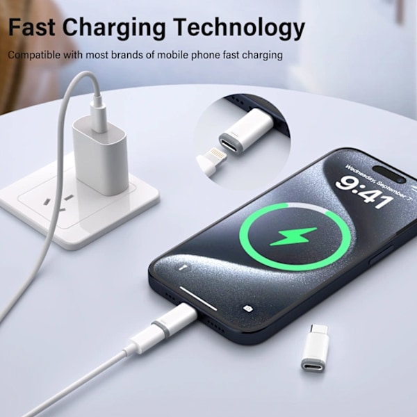 INF Lightning til USB-C Konverter – Enkel, Smidig, Effektiv