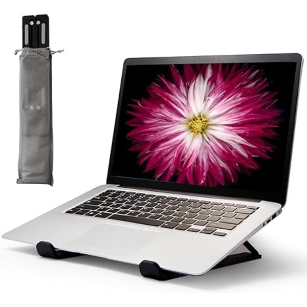 Bärbar stativ för skrivbord, Bärbart hopfällbart ställ Robust bärbar datorstativ, ventilerad bärbar datorhållare kompatibel 13 14 15,6 tums MacBook Pro