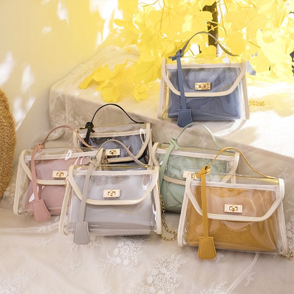 Transparent Crossbodyväska, 2-i-1 Crossbodyväska
