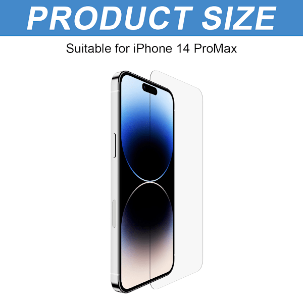 (2 kpl) iPhone 14 Pro Max Näytönsuoja Premium Karkaistu Lasi