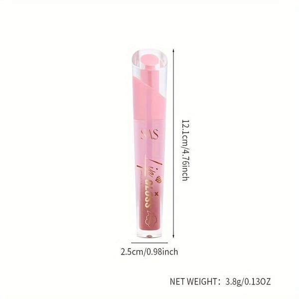 Naturlig, langvarig, vanntett, fløyelsmatt lipgloss SAC024A+B