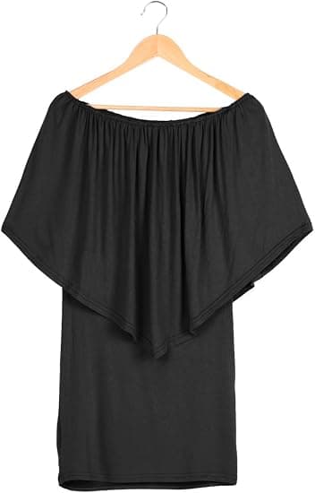 Sommar Cold Shoulder Off Ruffles Bodycon Minikjole for Kvinner, XL