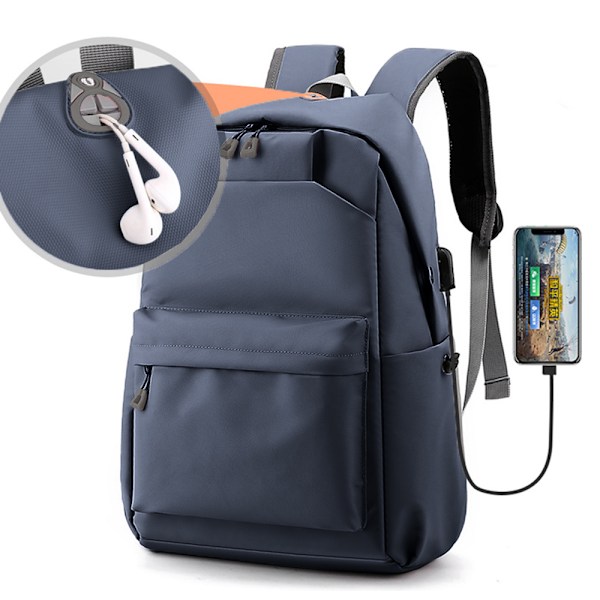 Varkaudenesto-kannettava reppu USB-latausportilla - sopii 15,6 tuuman kannettavalle tietokoneelle