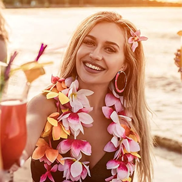 Øreringe til kvinder Regnbueperler Ørestik Sommer Strand Ørestik til piger Ferie Party Gave 2 par