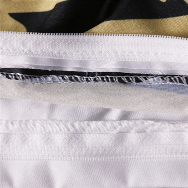 Polyester Andningsbart Bekvämt Sängklädesset Täckeöverdrag Set Kuddfodral (King)