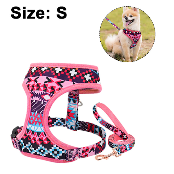 Pet Patterns Pehmeä ja Mukava Hyvin Tehty Syvä Kukallinen Ei Vedä Verkko Koiranpentu Koiran Valjaat Liivi, Säädettävät Valjaat Koirien ja Kissojen