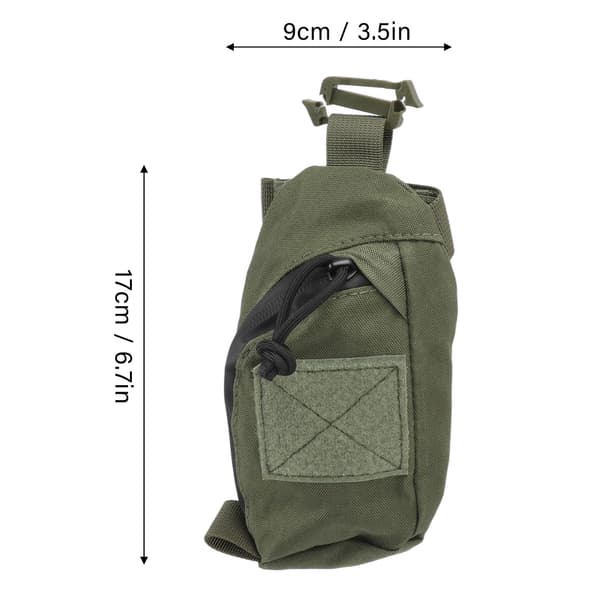 Backpack Shoulder Strap Bag Clip-on Bag Backpack Attachment Bag for Hikers Green[TT]