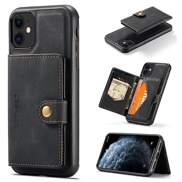 iPhone 12, Korthållare, Svart Svart