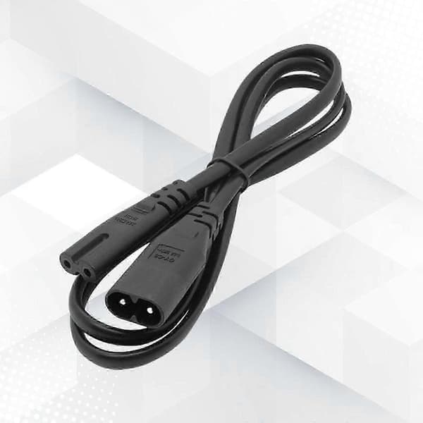 IEC C7 til C8 Strømforlængerkabel, 2-leder 0.75mm² Kobberkerne, 50/100/150cm Valgfrit, Strømkabel til Husholdningsapparater 150CM