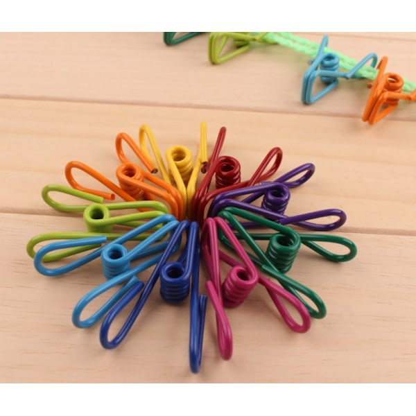 Diverse Chip Bag Clips Utility Pack om 30 - PVC 2 tums belagd färgglad försegling för att försegla mat - pappershållare, klädselklämma för att hänga tvätt,