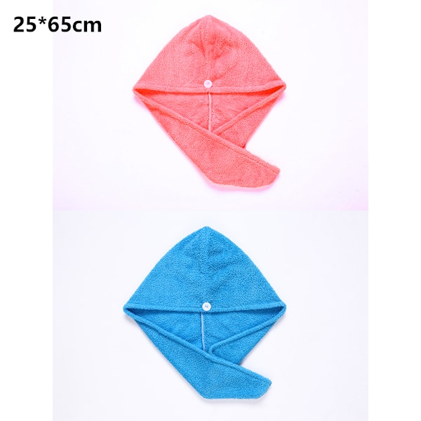 2-pack Mikrofiber Snabbtorkande Hårhandduk - Superabsorberande, Minskar Hårtorkningstiden Dramatiskt