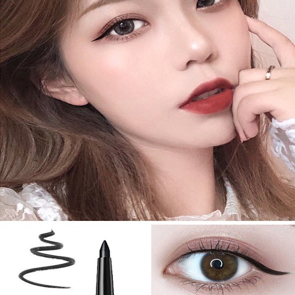 Gel Eyeliner-penna, Vattentät Eyeliner, Ögonmakeup, Långvarig, Smudge-proof Eyeliner Pen