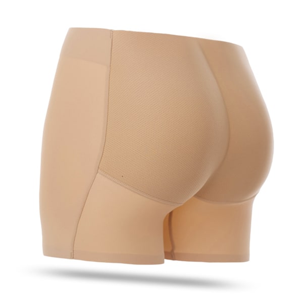 Kvinnors Butt Lifter Padded Underkläder Sömlösa Andningsbara Hip Enhancer Butt Lifter Kalsonger för Kvinnor Hudfärg M