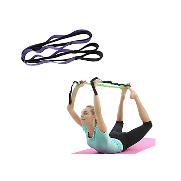 Multi-Loop Strekkestropp for Yoga, Pilates, Sport for å Forbedre Holdning og Øke Fleksibilitet