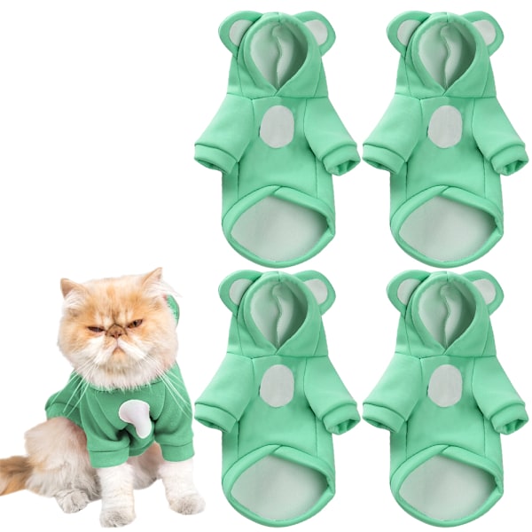 4-osainen lemmikkieläinten pyjama söpöllä piirretty karhunkorvilla koiran vaatteet