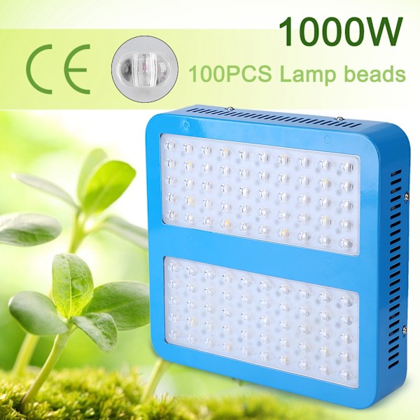 1000W LED-vekstlys Fullspektrum for tette blomster Hydroponics Innendørs Drivhus UK