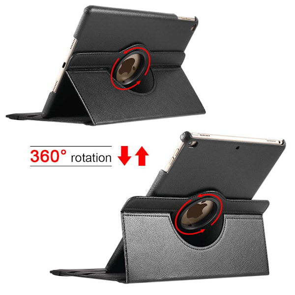 360° Roterbart Fodral för iPad 9.7 6th Gen (2018) – Svart