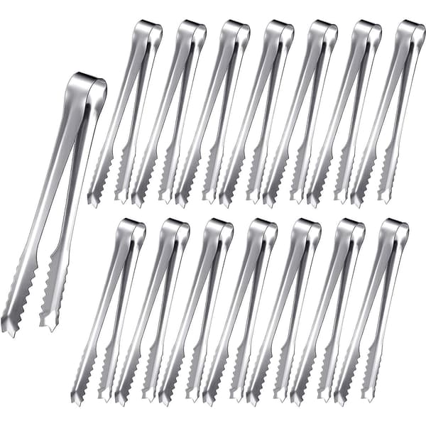 Serveringstenger, Mini Premium Små Tenger, Rustfrie Forrettstenger, Speilpolerte og Rustfrie, For Buffeter, Bryllup og Daglig Bruk
