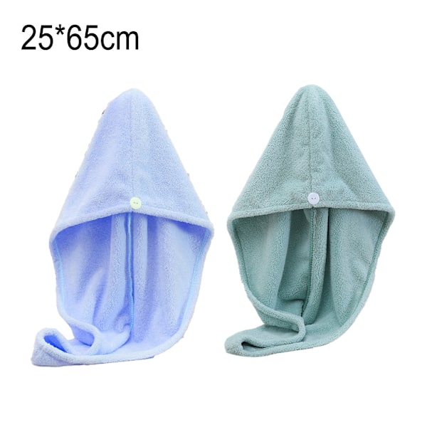 Mikrofiber Hårhandduk Wrap för Kvinnor, 2-pack, Absorberande Snabb Magisk Torkande Hår Turban