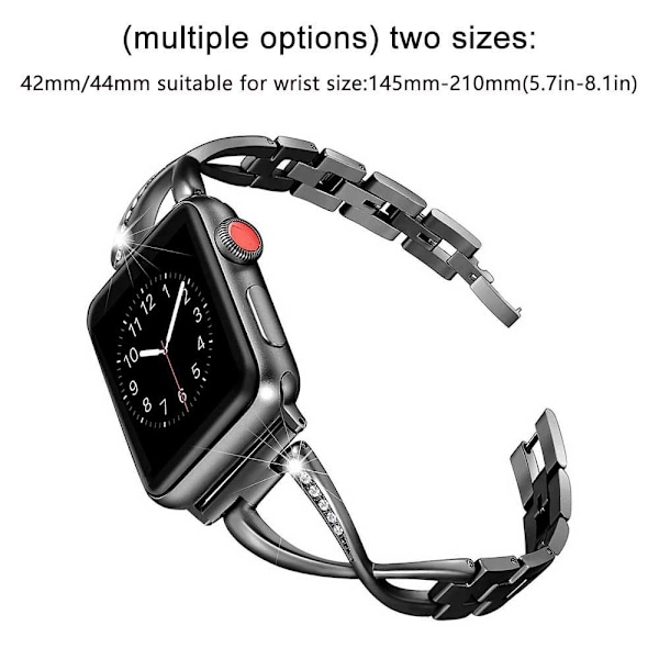 Apple Watch -yhteensopivat rannekkeet 38 mm ja 42 mm, iWatch-rannekkeet naisille, korumetalliranneke, rannekkeen vaihto