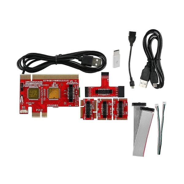 V8 Multifunktionelt Diagnostikkort til Bærbar og Stationær Computer Universal Post Debug Understøtter PCI, PCI-E, Mini
