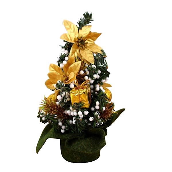 1 stk Mini Fargerike Julepynt Tre Marked Borddekorasjon 20cm (#5)