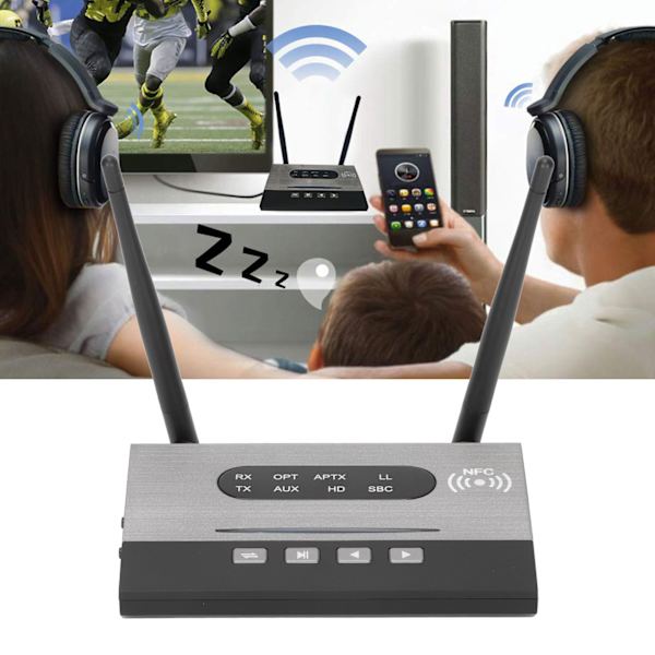 BT 5.0 Sändare Mottagare HiFi Förlustfri Ljud CSR Chip NFC 2 i 1 SPDIF Trådlös Optisk Ljudadapter