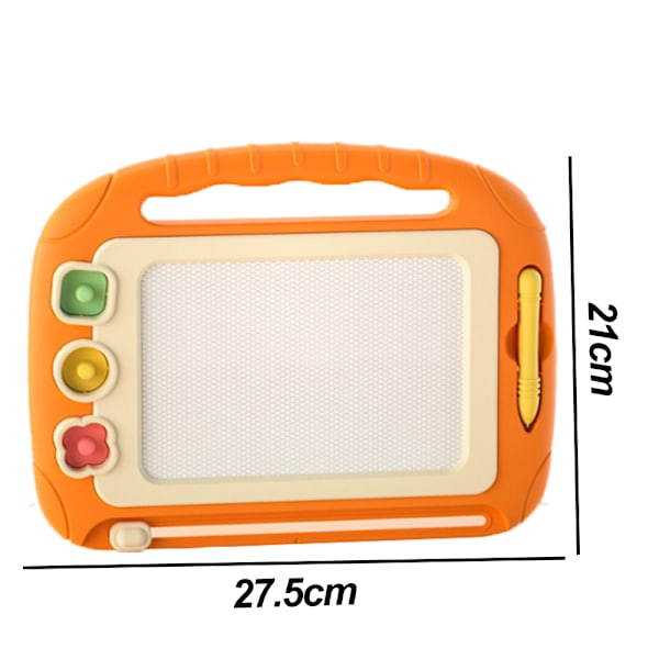 Slettbar magnetisk tavle for husstand, babyfargegraffititavle