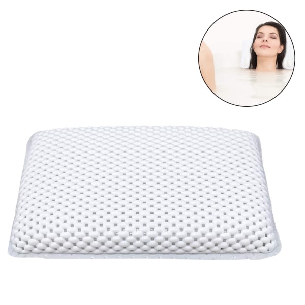 Bath pillows, bath and spa headrests with suction cups Neck