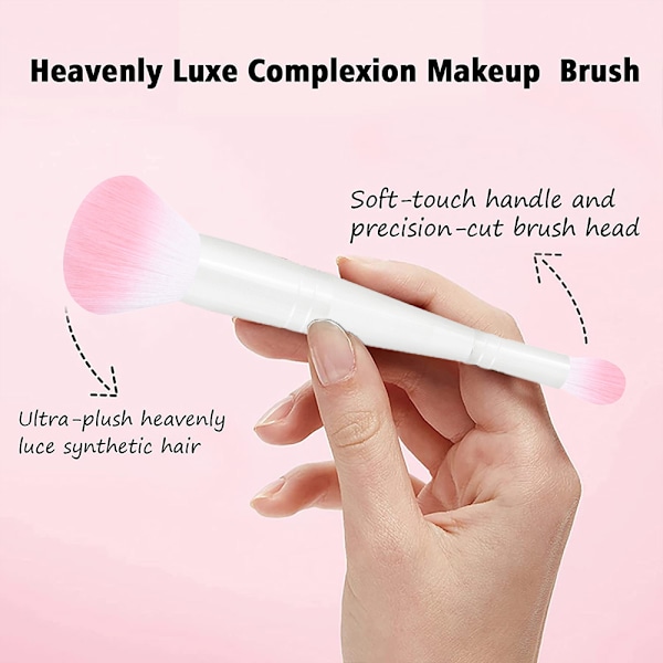 Foundationborste för flytande makeup Dubbelsidig foundationborste & concealerborste