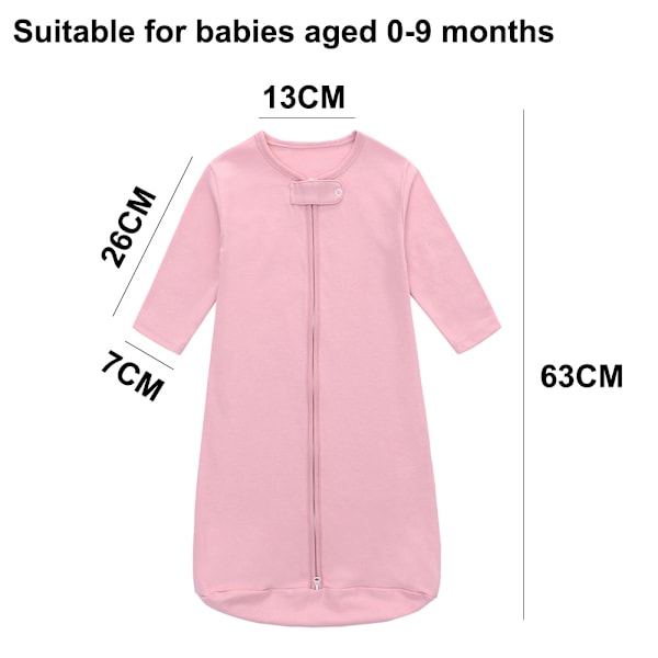 Anti-sparka täcke för baby i bomullsgaze sovsäck.